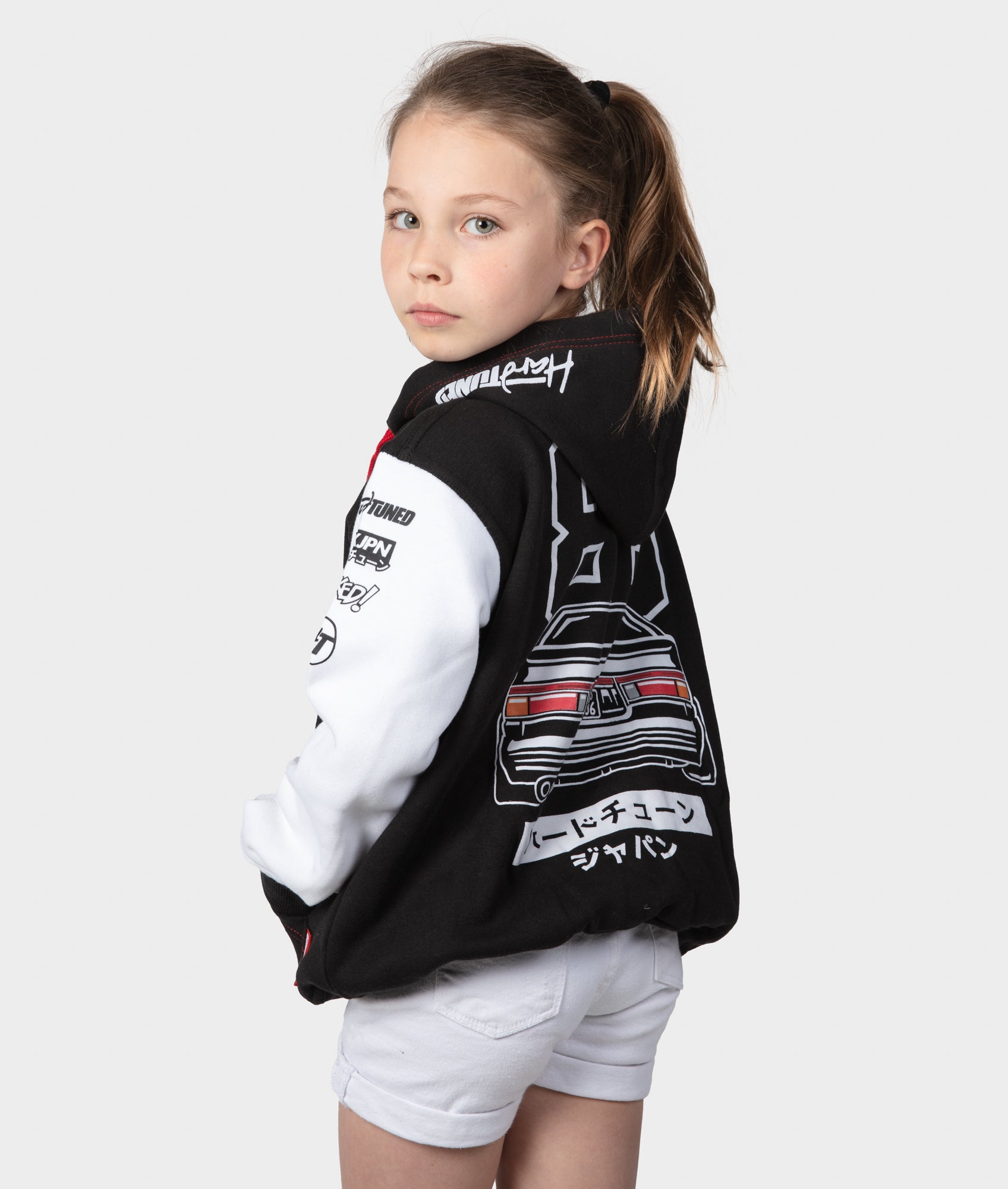 Kids Toyota Supra Children JDM Drift Race Pullover Hoodie